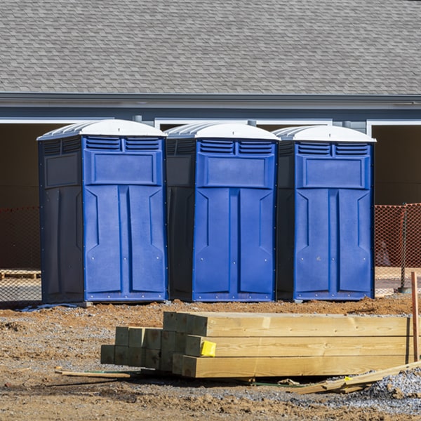 what is the expected delivery and pickup timeframe for the porta potties in London